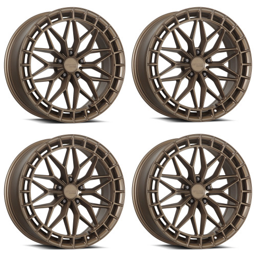 Set 4 17" Katana Racing KR12 Matte Bronze Wheels 17x7.5 5x100 40mm Racing Rims
