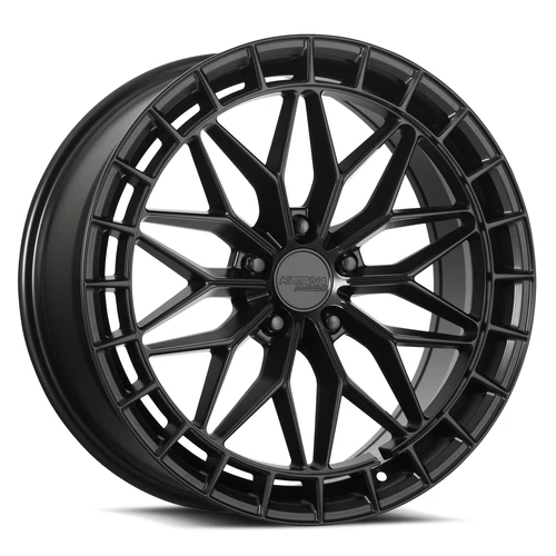 Set 4 17" Katana Racing KR12 Matte Black Wheels 17x7.5 5x112 40mm Racing Rims