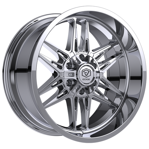 20" Edge Off Road 303C Chrome Plated Wheel 20x9 5x5 5x5.5 0mm Offroad Truck Rim
