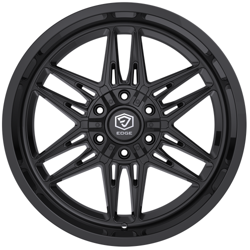 22" Edge Off Road 303B Gloss Black Wheel 22x12 6x135 6x5.5 -44mm Truck SUV Rim