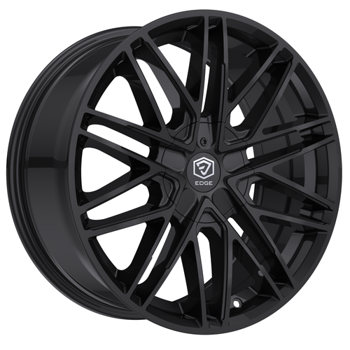 20" Edge Street 352B Gloss Black Wheel 20x8.5 5x4.5 5x120 40mm Street Car Rim