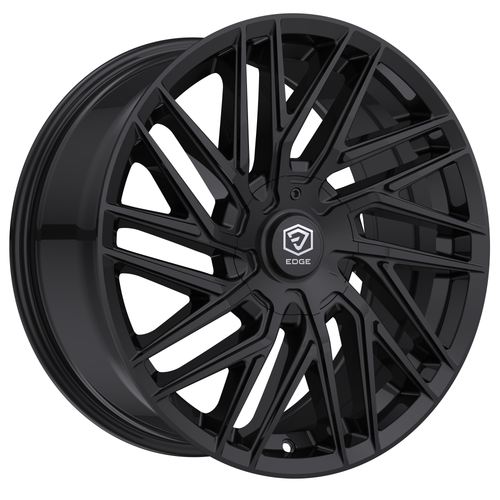 Set 4 17" Edge Street 355B Gloss Black Wheels 17x7.5 5x4.5 5x120 40mm Rims