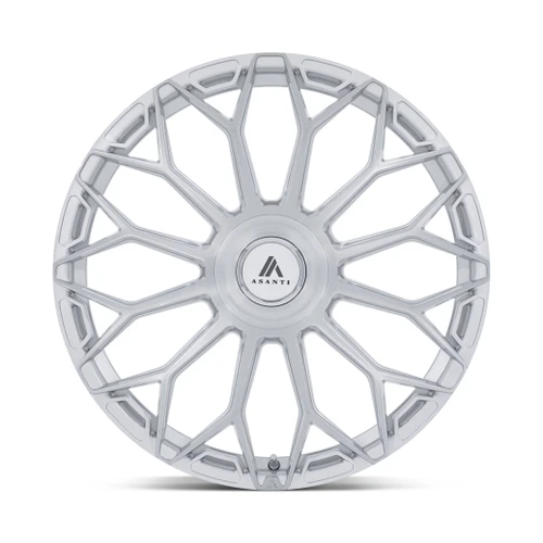 22" Asanti Black AB051 Envoy Silver Brushed Face 22x9 Wheel 5x112 5x4.5 38mm Rim