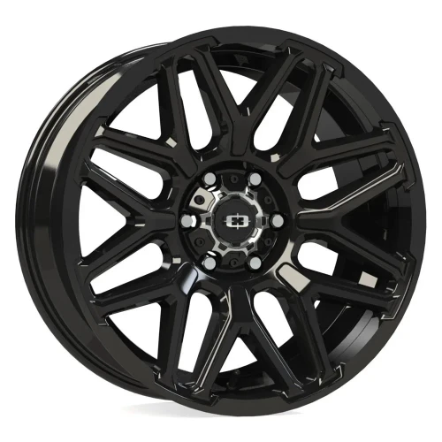 20" Vision 305 Rekluse Gloss Black 20x9 Wheel 6x5.5 (6x139.7) -12mm Truck SUV Rim