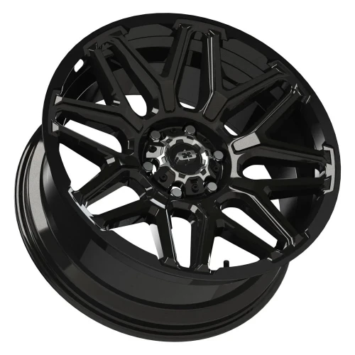 20" Vision 305 Rekluse Gloss Black 20x9 Wheel 6x5.5 (6x139.7) 12mm Truck SUV Rim