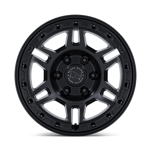 20" Black Rhino Hard Alloys BR039 Vanguard Matte Black 20x9 Wheel 6x130 15mm Rim