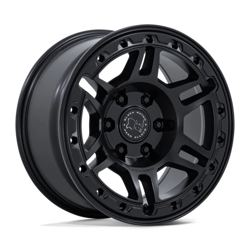 Set 4 17" Black Rhino BR039 Vanguard Matte Black 17x8.5 Wheels 6x5.5 25mm Rims