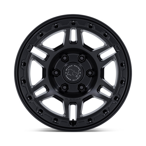 17" Black Rhino Hard Alloys BR039 Vanguard Matte Black 17x8.5 6x130 25mm Wheel
