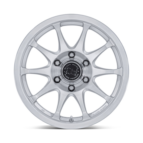 17" Black Rhino BR038 Ronin Gloss Silver Machined Face 17x8.5 Wheel 5x5 0mm Rim Offroad Truck Wheel