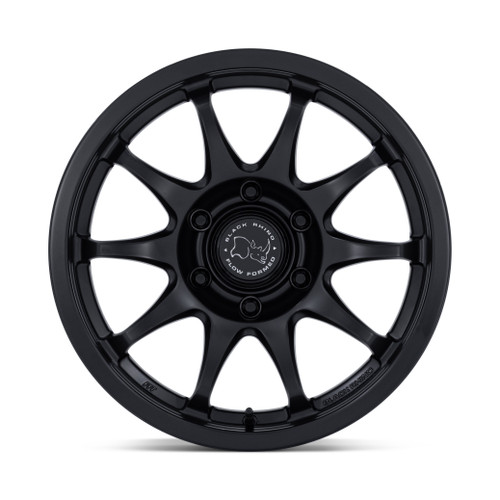 17" Black Rhino Hard Alloys BR038 Ronin Matte Black 17x8.5 5x5 (5x127) 0mm Wheel Offroad For Jeep Truck