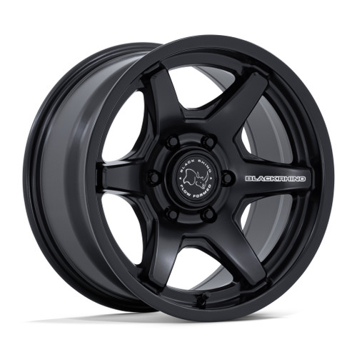 17" Black Rhino Hard Alloys BR035 Kuma Matte Black 17x8.5 5x5 (5x127) 0mm Wheel Offroad Truck Rim