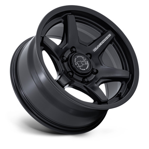 17" Black Rhino BR035 Kuma Matte Black 17x8.5 Wheel 6x5.5 (6x139.7) 0mm Rim