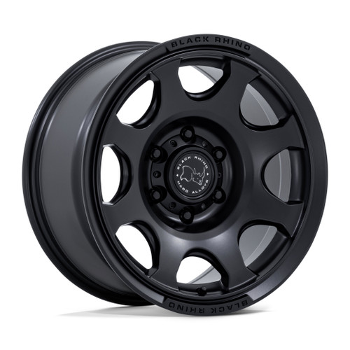 Set 4 17" Black Rhino BR037 Tembo Matte Black 17x8.5 Wheels 5x5 (5x127) 0mm Rims Offroad Truck Wheels