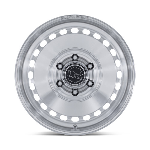 17" Black Rhino BR036 Basin Gloss Silver W/ Machined Face 17x8.5 6x4.5 25mm Rim Offroad Wheel
