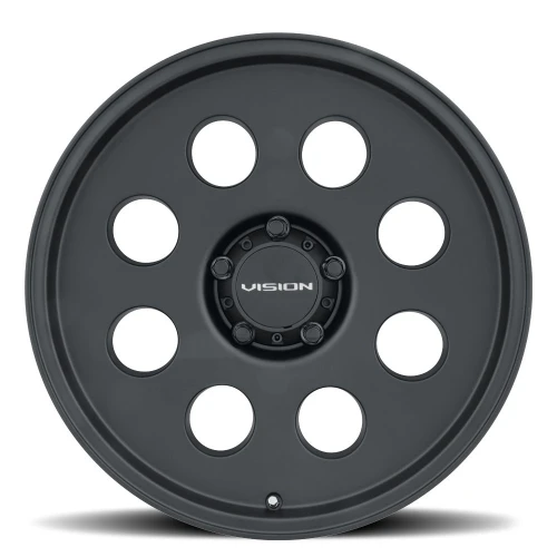 14" Vision 56 Midway Satin Black 14x7 Wheel 4x136 38mm Offroad Rim