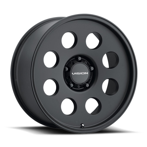 Set 4 20" Vision 56 Midway Satin Black 20x12 Wheels 5x5 (5x127) -44mm Truck Rims