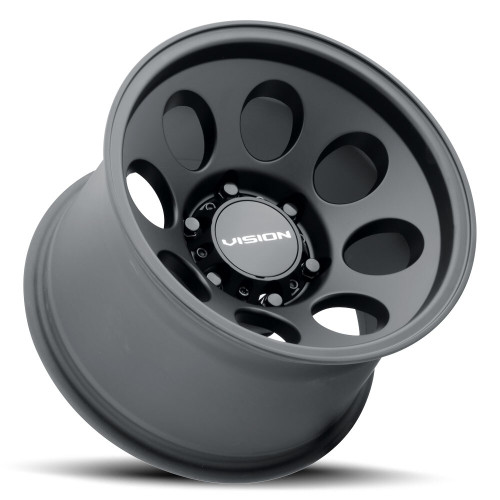 16" Vision 56 Midway Satin Black 16x10 Wheel 6x5.5 (6x139.7) -25mm Truck SUV Rim