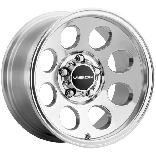 17" Vision 56 Midway Polished 17x9 Wheel 5x4.5 (5x114.3) -12mm Offroad Truck Rim