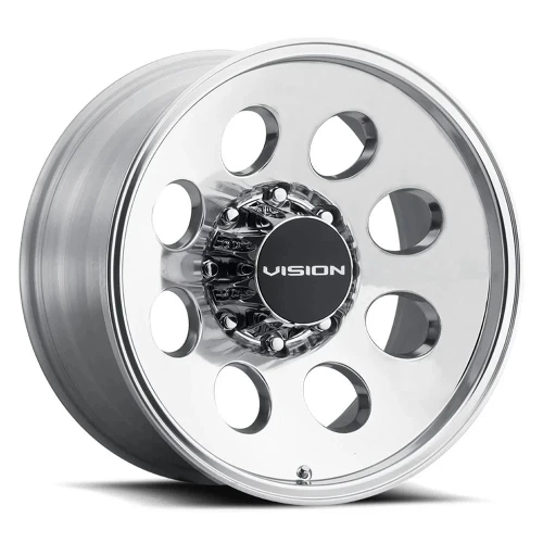 20" Vision 56 Midway Polished 20x12 8x180 -44mm Offroad For Chevy GMC Truck Rim