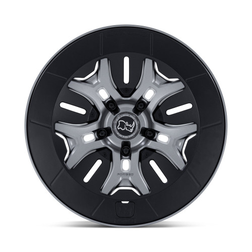 20" Black Rhino BR406 Rockledge Matte Gunmetal 20x8.5 5x5.5 (5x139.7) 35mm Wheel Offroad Truck Rim