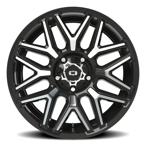 20" Vision 305 Rekluse Gloss Black Machined Face 20x9 Wheel 5x5 (5x127) -12mm Rim