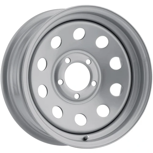 Set 4 14" Vision JG70 Silver 14x5.5 Wheels 5x4.5 (5x114.3) 0mm Trailer Rims
