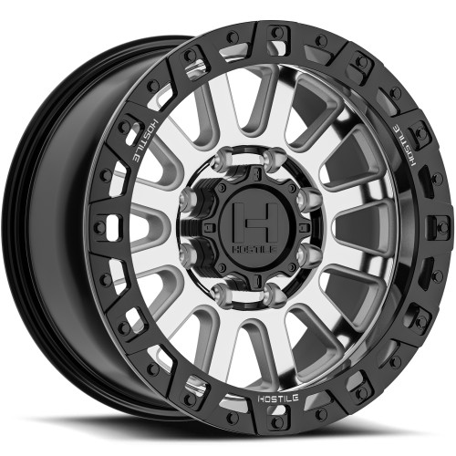 20" Hostile H139 Dominator Machined 20x9 Wheel 8x6.5 1mm Offroad Truck Rim