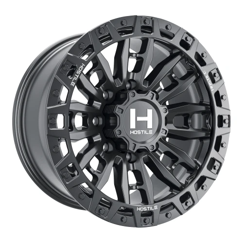 Set 4 20" Hostile Crandon H130 Asphalt 20x9 Wheels 8x170 1mm Offroad Truck Rims