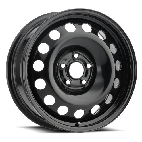 17" Vision SW60 Steel Black 17x6.5 Wheel 5x4.5 (5x114.3) 39mm Rim