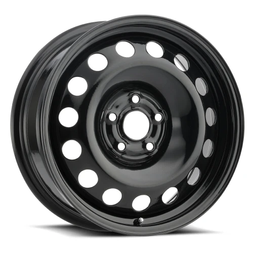 Set 4 16" Vision SW60 Steel Black 16x6.5 Wheels 5x100 40mm Rims