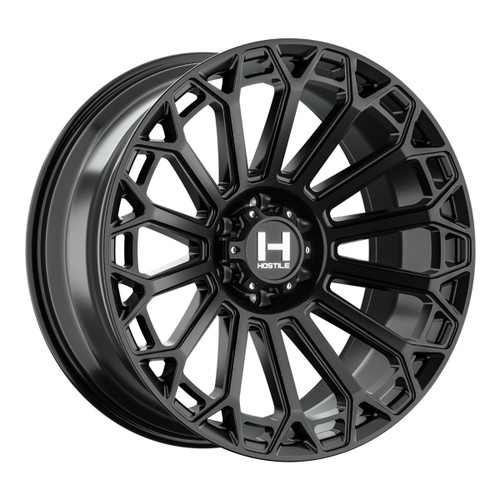 22" Hostile H142 Warrior Asphalt 22x10 Wheel 6x5.5 -25mm Offroad Truck SUV Rim