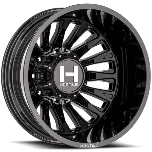20" Hostile H404 Ghost Asphalt 20x8.25 Wheel 8x6.5 -201mm Rear Dually Truck Rim