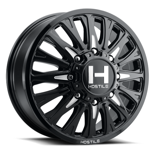22" Hostile H404 Ghost Blade Cut 22x8.25 Wheel 8x200 123mm Front Dually Rim
