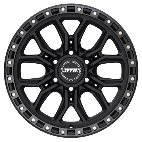 17" Dropstars Trail Series 608BB Black Gloss Black Ring 17x9 Wheel 6x135 00mm Rim Offroad Truck SUV Wheel