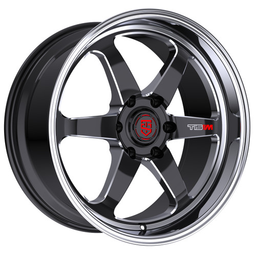 Set 4 20" TIS Motorsports 508BM Gloss Black Milled Accents 20x9.5 6x135 20mm Rims Truck SUV Wheels