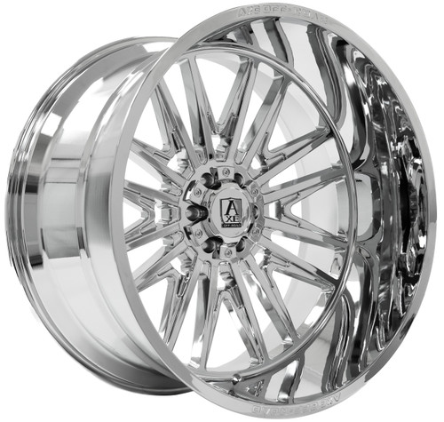 Set 4 22" Axe Off-Road Echo Chrome 22x10 Wheels 8x180 -19mm Lifted Truck Rims