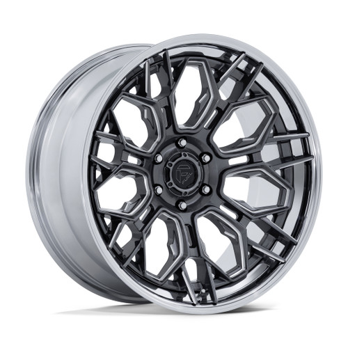 Set 4 20" Fuel FC409 Hive Gloss Gunmetal W/ Chrome Lip 20x9 Wheels 6x135 1mm Rims Offroad Truck SUV Wheels