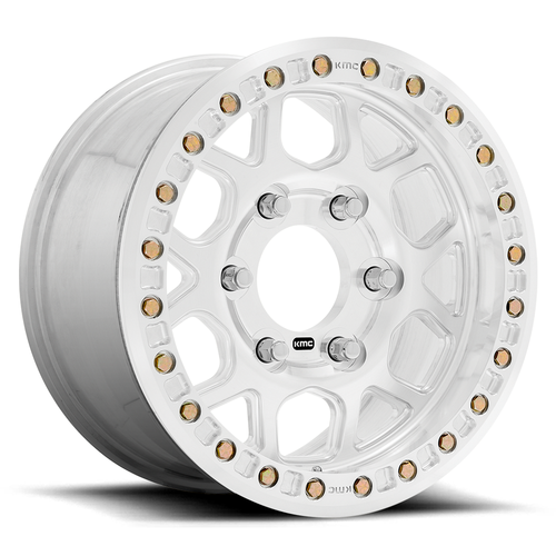 17" KMC KM444 Mesa Forged Beadlock Raw Machined 17x9 Wheel 5x150 25mm ROffroad im