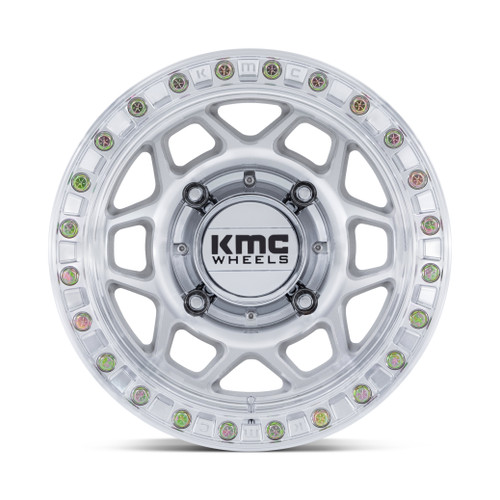 15" KMC Powersports KS241 Torx Beadlock Machined 15x7 Wheel 5x4.5 38mm Offroad Rim