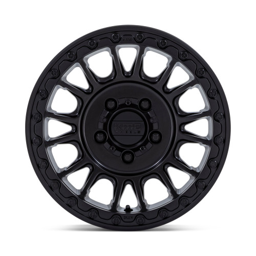 15" KMC Powersports KS239 Impact UTV Beadlock Satin Black 15x7 Wheel 4x156 10mm Rim