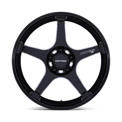 18" Motegi MR159 Battle V Blackbird Metallic 18x9.5 Wheel 5x4.5 0mm Rim