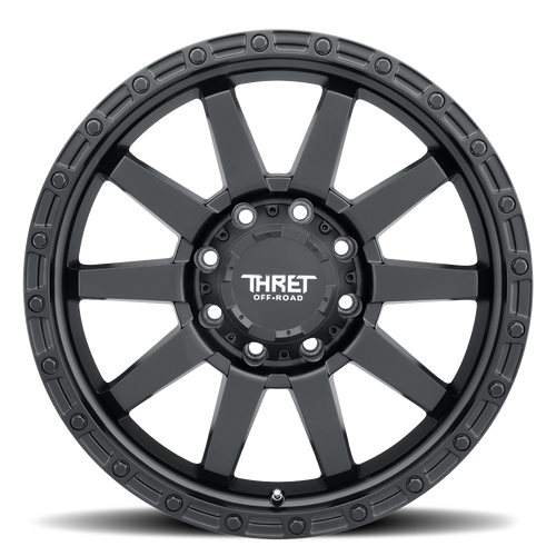 17" Thret Offroad 706 Freeze Satin Black 17x9 Wheel 6x5.5 (6x139.7) 18mm Rim