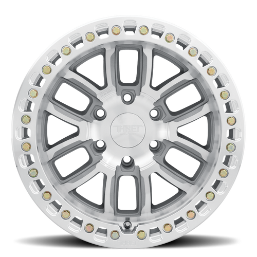 17" Thret Offroad 602 Maze Machined Machined Beadlock Ring 17x9 6x5.5 -14mm Rim Lifted Truck SUV Wheel