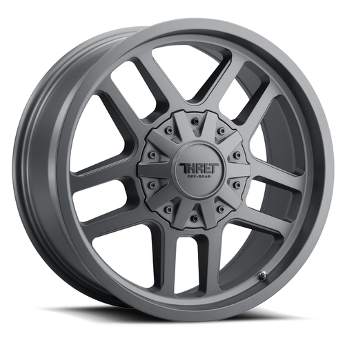 Set 4 20" Thret Offroad 809 Radar Satin Grey 20x10 Wheels 8x170 -21mm Truck Rims