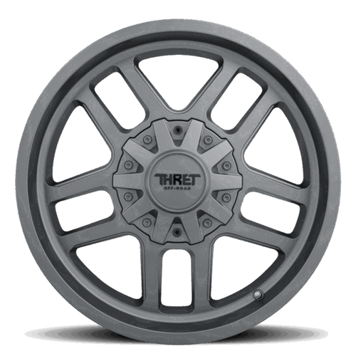 18" Thret Offroad 809 Radar Satin Grey 18x9 Wheel 8x170 18mm For Ford Truck Rim
