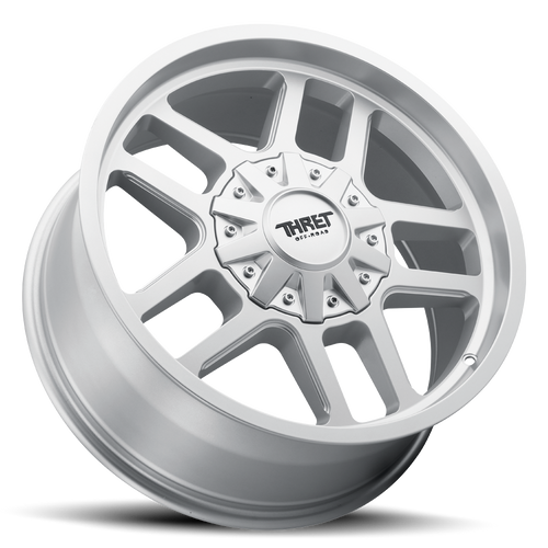 18" Thret Offroad 809 Radar Satin Silver 18x9 Wheel 6x135 6x5.5 18mm Truck Rim