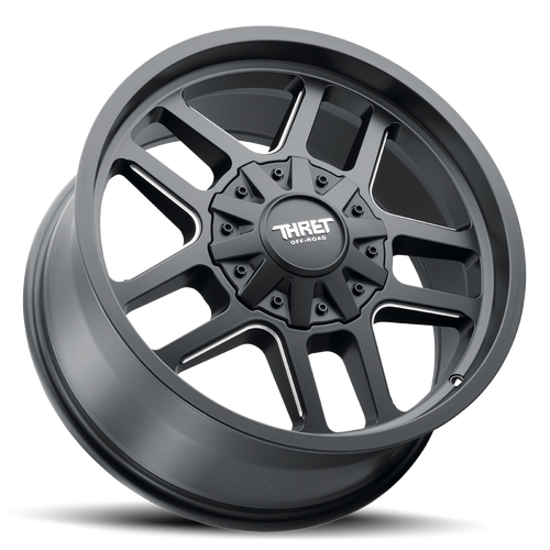 20" Thret Offroad 809 Radar Satin Black Milled 20x10 Wheel 8x170 -21mm Truck Rim