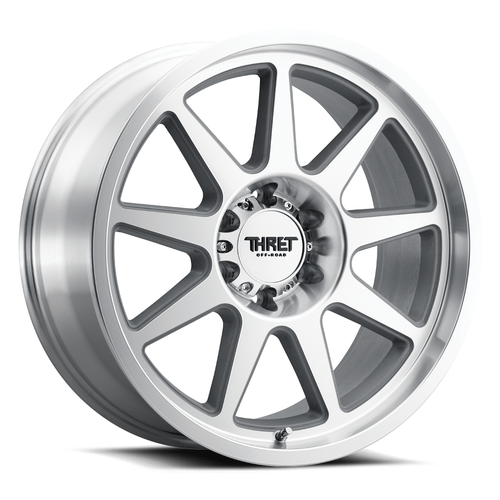 Set 4 20" Thret Offroad 705 Flood Superfinish 20x9 Wheels 8x180 0mm Truck Rims