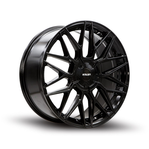 17" Kalon 203 Blitz Gloss Black 17x7.5 Wheel 4x100 4x114.3 42mm Performance Rim