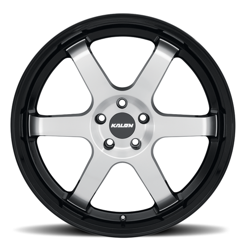 17" Kalon 106 Suzuka Gloss Black Machined Face 17x7.5 Wheel 5x115 35mm Street Rim